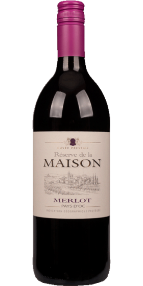 Reserve de la Maison Merlot Vin de Pays d'Oc LTR 