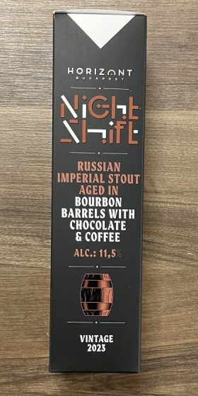 horizont night shift 2023 bourbon barrels with chocolate & coffee